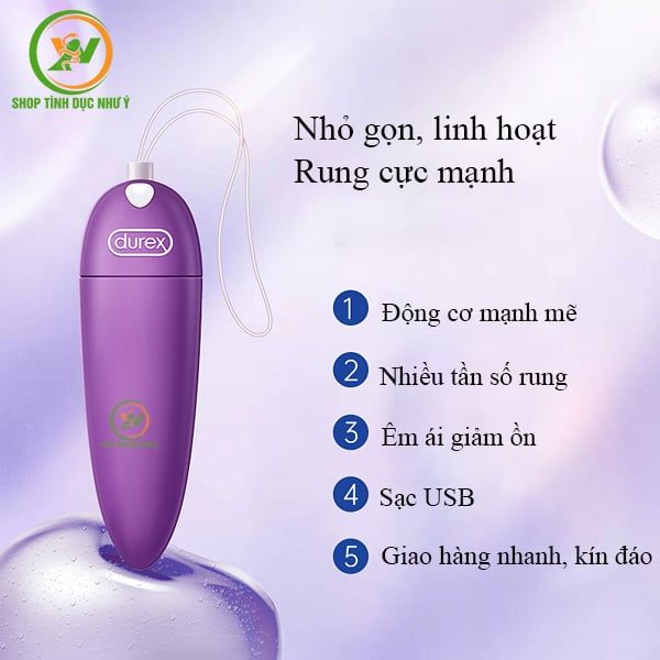 Chày rung Durex Play mini massage điểm G dạng sạc