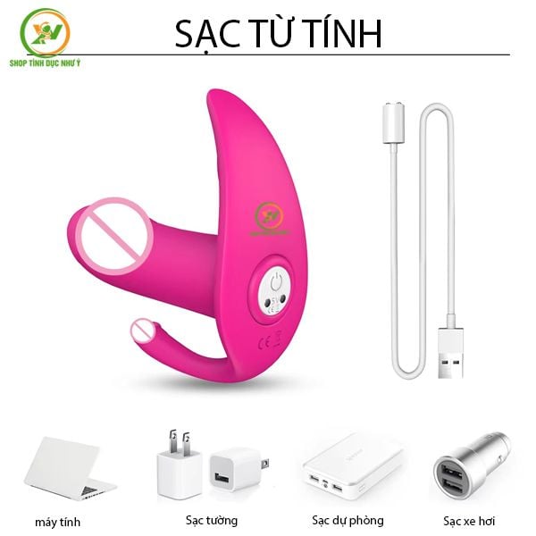 Chip rung 2 đầu hình dương vật 9 tần số điều khiển từ xa