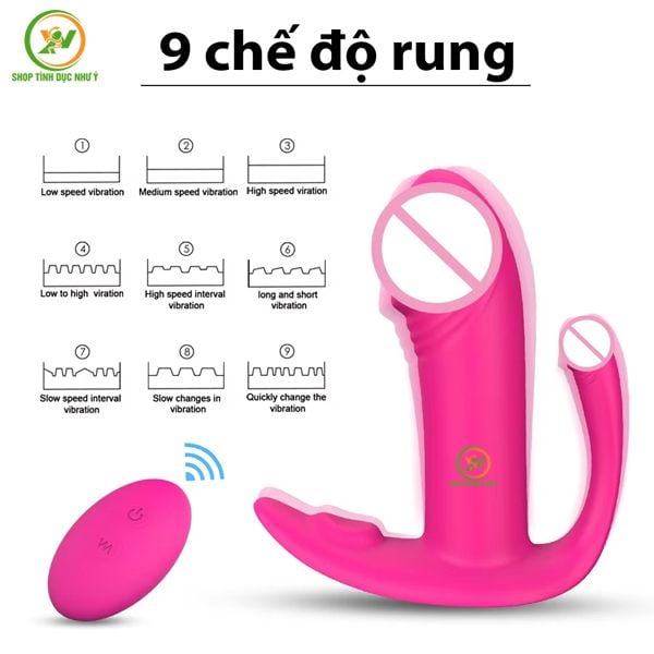 Chip rung 2 đầu hình dương vật 9 tần số điều khiển từ xa