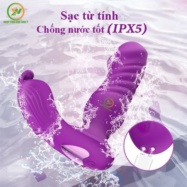 Chip rung đầu dương vật kích thích điểm G kèm đầu massage