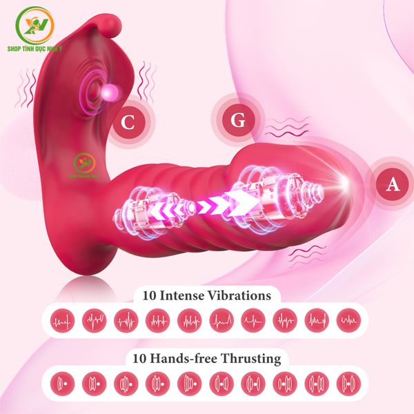 Chip rung đầu dương vật kích thích điểm G kèm đầu massage