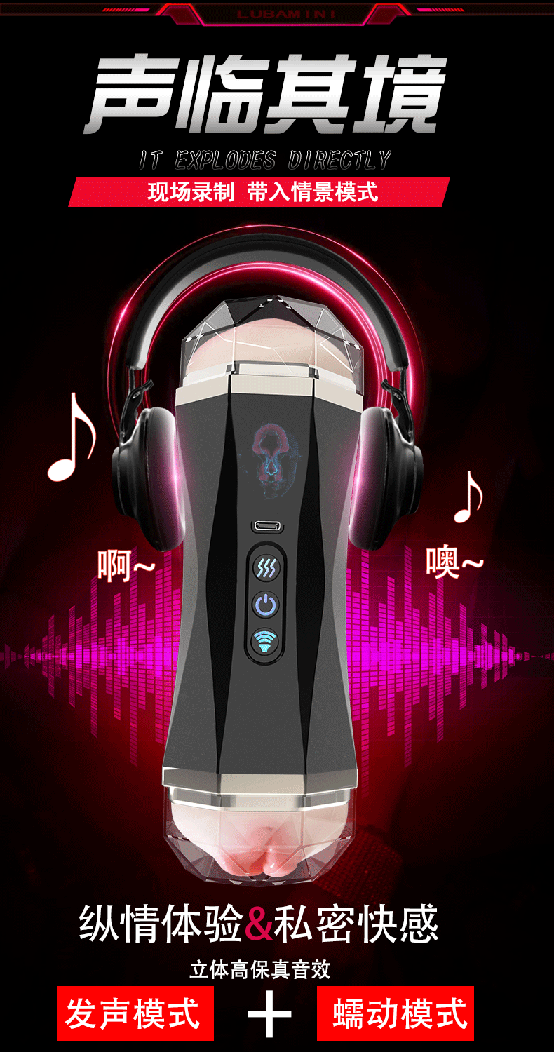 Cốc thủ dâm 2 đầu rung 10 tần số kèm tiếng rên cực phê