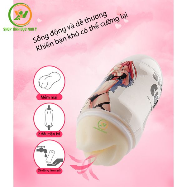 Cốc thủ dâm anime miệng và âm đạo giả cho nam giá rẻ