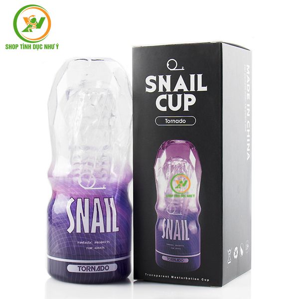 Cốc thủ dâm Snail cầm tay trong suốt giá siêu rẻ