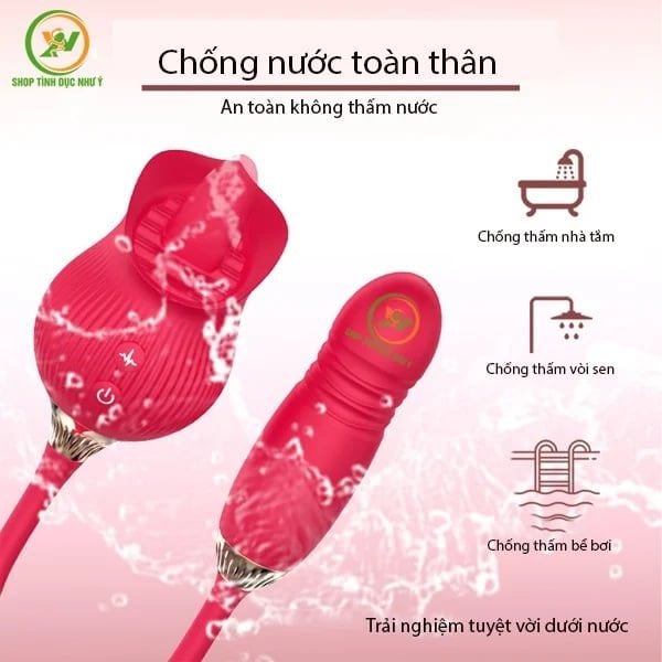 Đầu lưỡi rung được thiết kế hình ngón tay quý ông điêu luyện