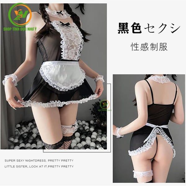Đồ cosplay cô hầu gái Nhật Bản dâm đãng