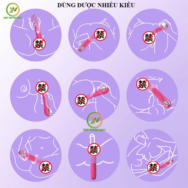 Dương vật giả có gân rung 10 chế độ kèm tay cầm chắc chắn