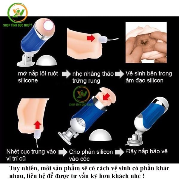 Hãy vệ sinh và bảo quản máy bú cu sạch sẽ, đúng quy cách