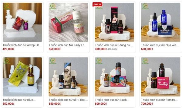 Hiện nay có rất nhiều loại thuốc kích dục khác nhau rất đa dạng