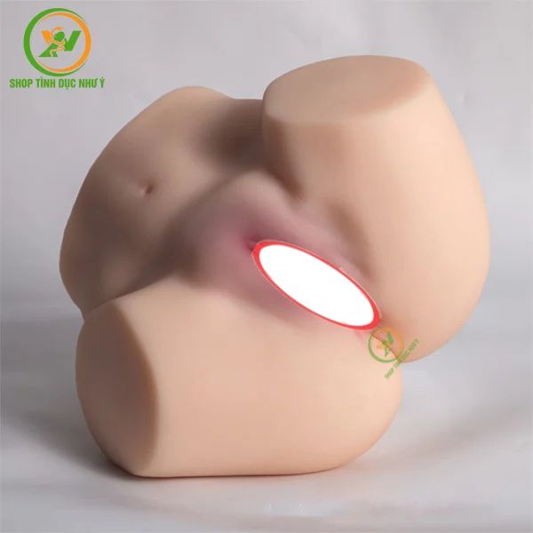 Sextoy mông giả nguyên khối silicon âm đạo hồng hào 4,5kg giá rẻ