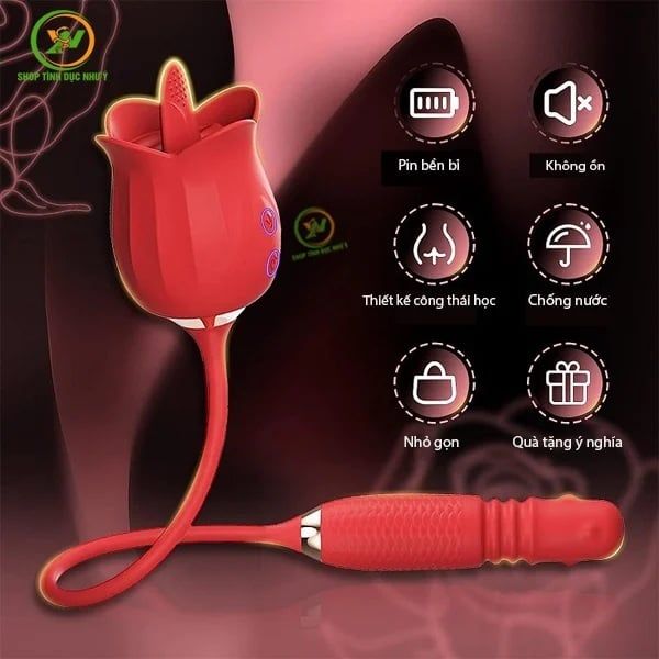 Máy rung hoa hồng mang đến cho chị em những khoái cảm mạnh mẽ