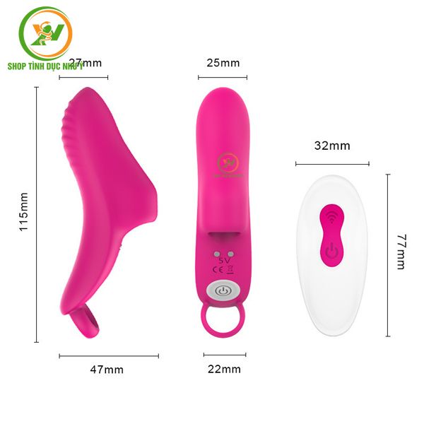 Máy rung ngón tay điều khiển bằng remote kích thích điểm G