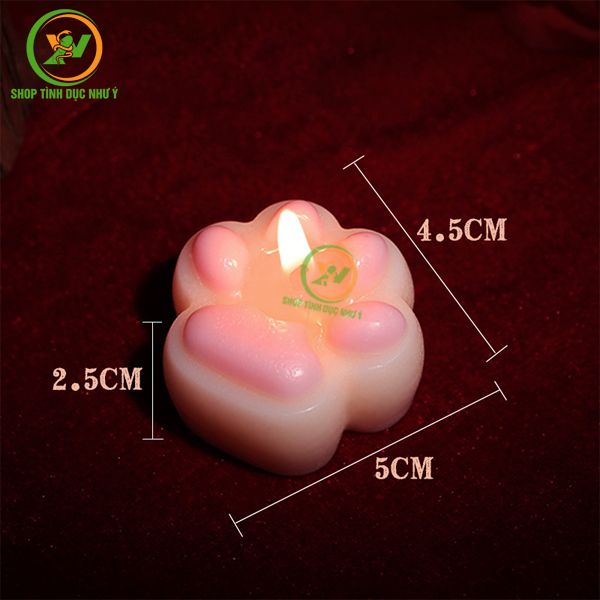 Nến tình dục bạo dâm nhiệt độ thấp BDSM bàn chân mèo con