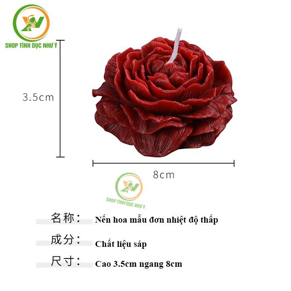 Nến tình dục bạo dâm nhiệt độ thấp BDSM hình hoa mẫu đơn