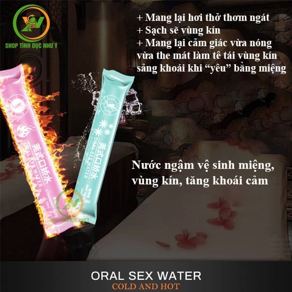 Nước súc miệng tăng khoái cảm  Oral sex Water Cool & Hot