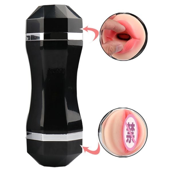 Cốc thủ dâm Snail Cup 2 đầu âm đạo và miệng cầm tay cho nam