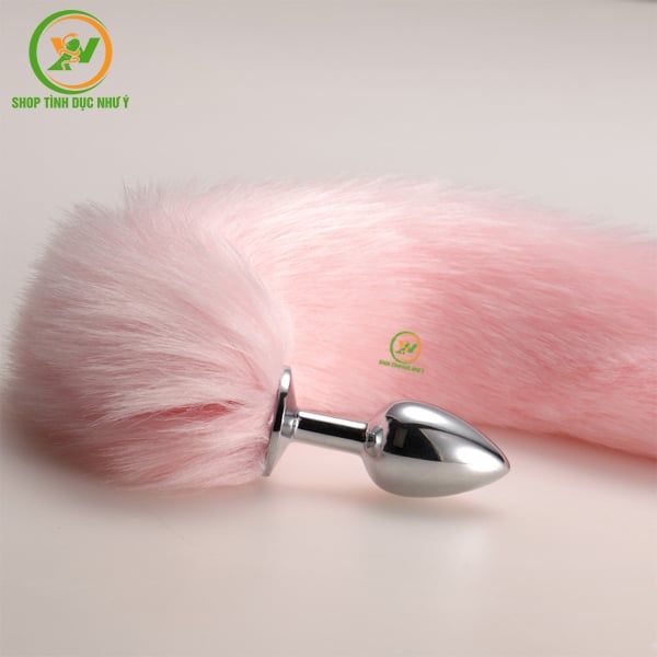 Phích cắm hậu môn Inox chuôi đuôi chồn quyến rũ
