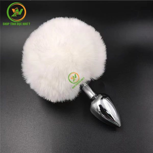 Phích cắm hậu môn Inox đế đuôi thỏ cute đồ chơi BDSM