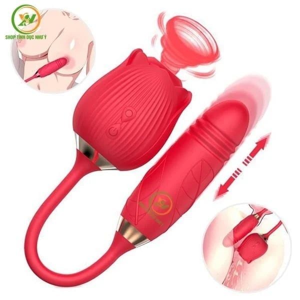 Sản phẩm này được thiết kế với động cơ máy rung kèm tạo hình hoa hồng