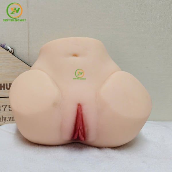 Sextoy mông giả nguyên khối silicon âm đạo hậu môn 1.8kg giá rẻ