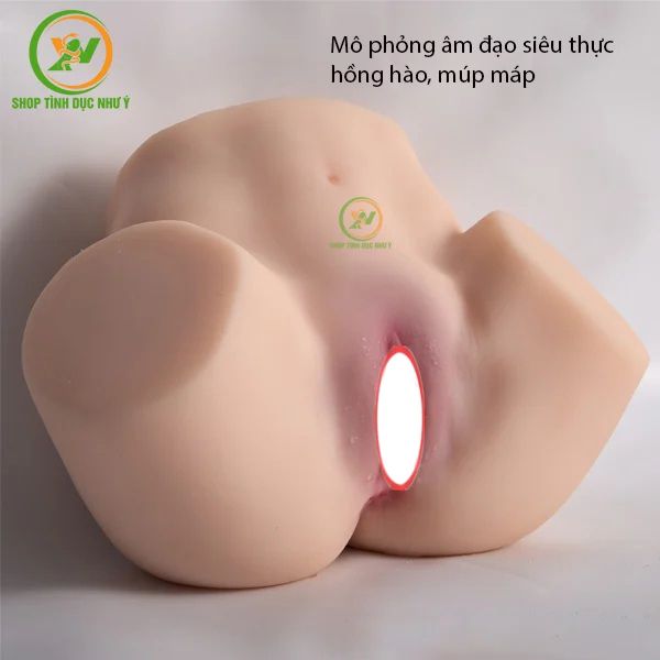 Sextoy mông giả nguyên khối silicon âm đạo hồng hào 4,5kg giá rẻ