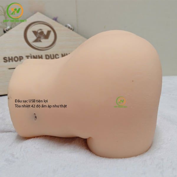 Sextoy mông giả ckhối silicon có tỏa nhiệt 42 độ 2kg giá rẻ