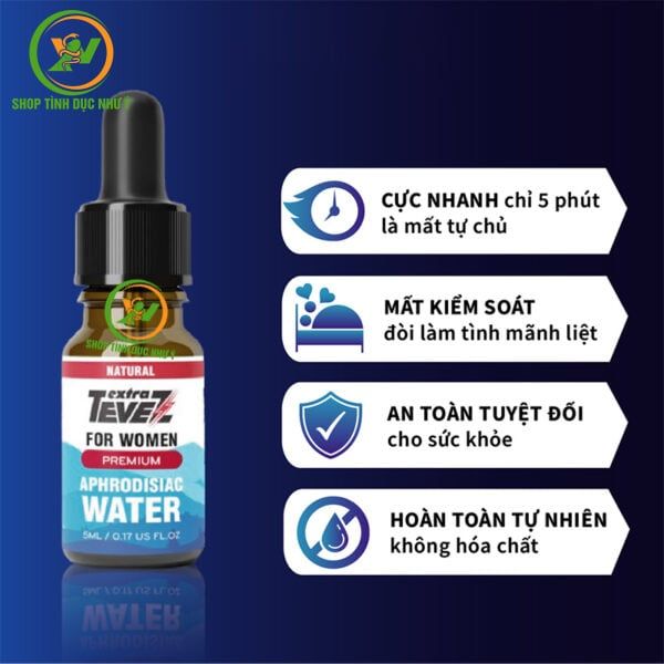 Thuốc kích dục nữ Extra Tevez dạng nước cực mạnh 5ml