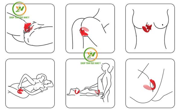 Trứng rung 11 chế độ Svakom điều khiển bằng App đuôi cánh bướm