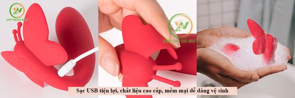 Trứng rung 11 chế độ Svakom điều khiển bằng App đuôi cánh bướm