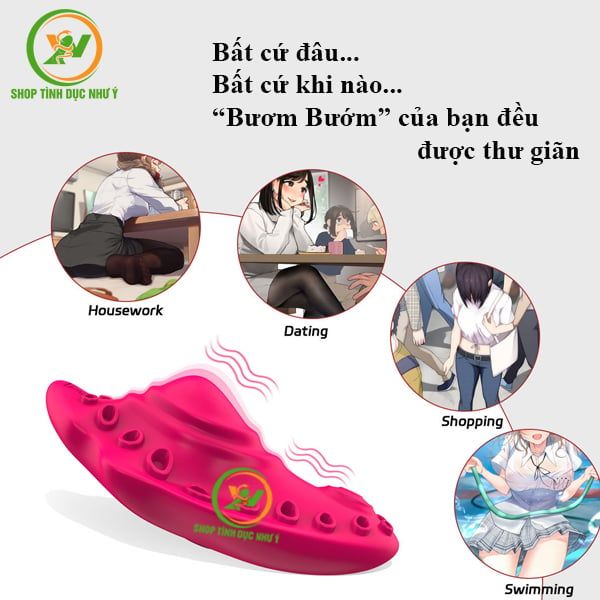 Trứng rung bạch tuột 9 tần số điều khiển APP điện thoại