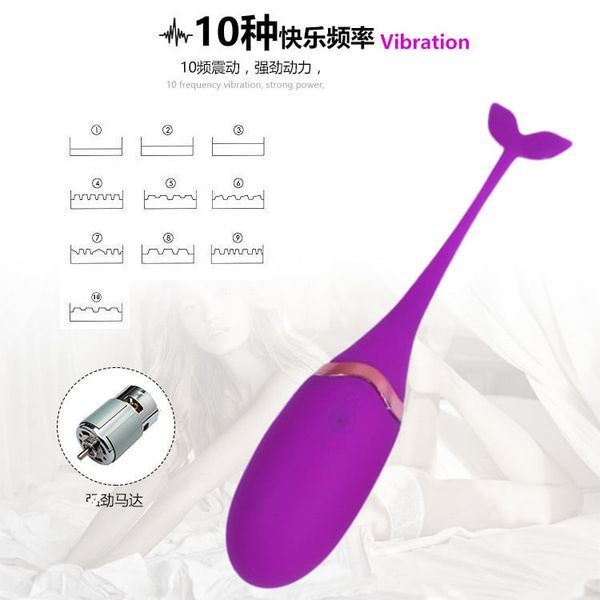 Trứng rung cá heo giá rẻ điều khiển từ xa 10 chế độ cực mạnh