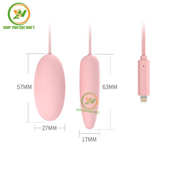 Trứng rung Galaku 2 đầu rung 10 chế độ điều khiển từ xa bằng APP