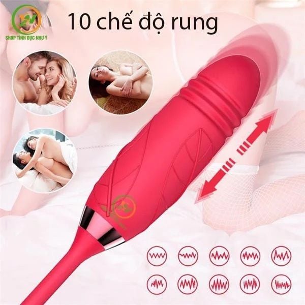 Trứng rung có đầu hút silicon mềm, kích thích nhũ hoa và điểm G