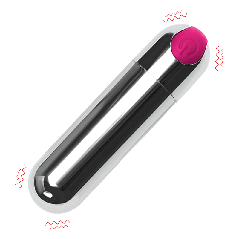 Trứng rung tình yêu inox mini ngụy trang thỏi son 10 chế độ