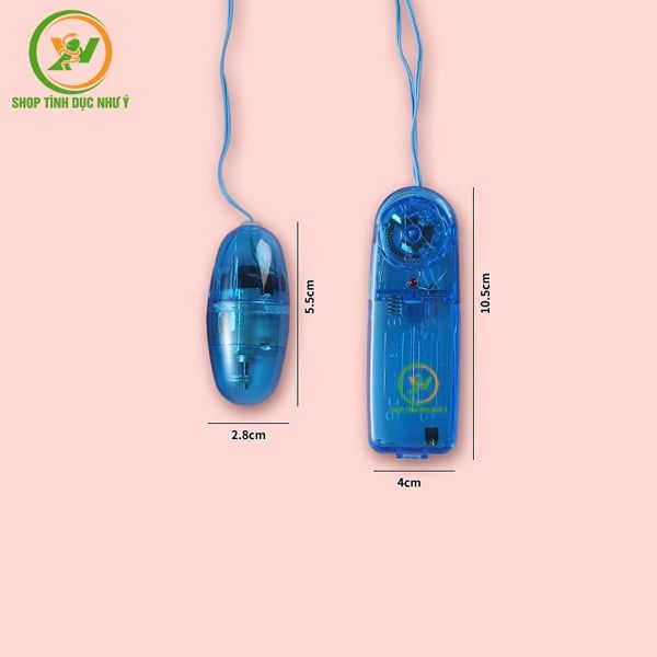 Trứng rung trong suốt mini 1 đầu có dây giá rẻ