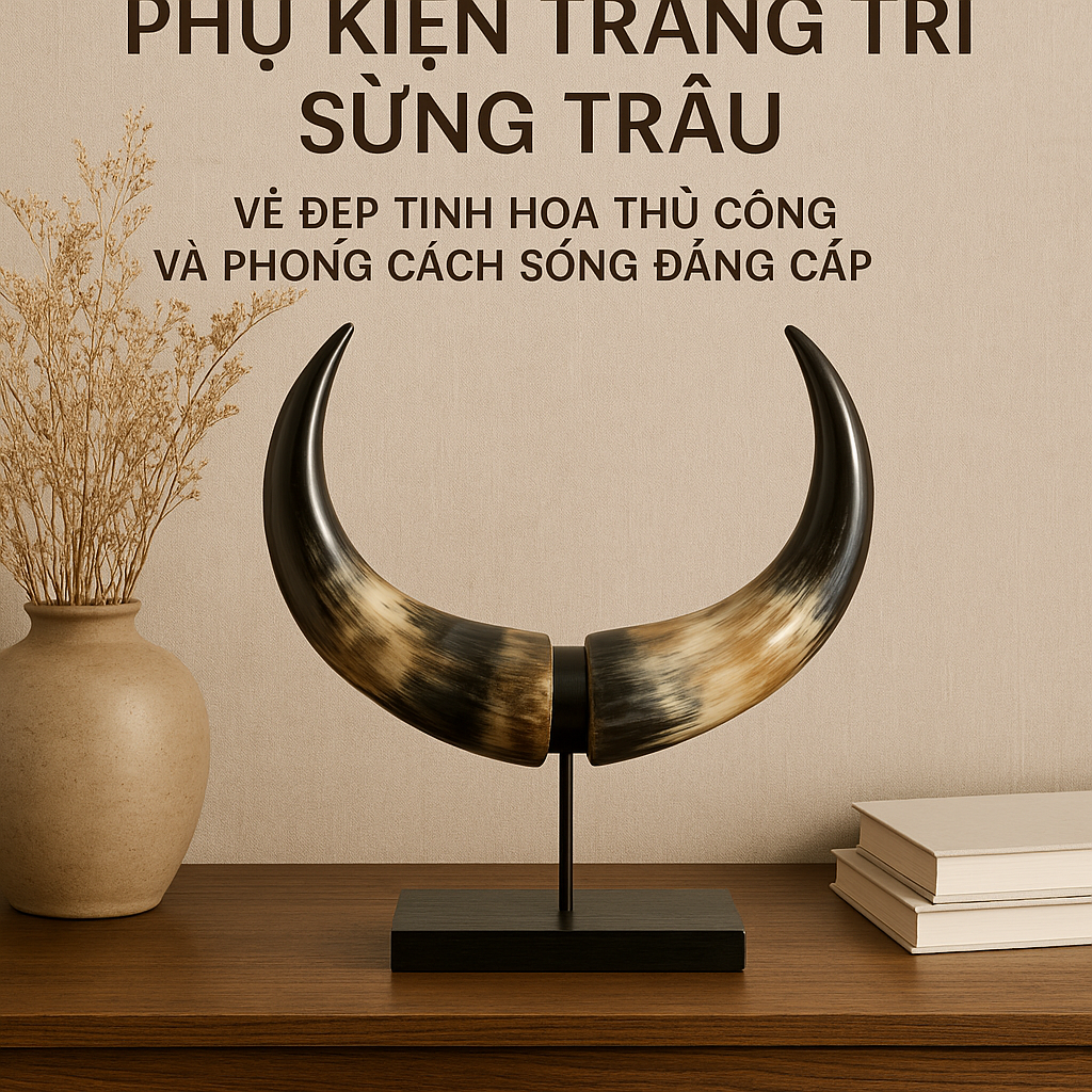 Phụ Kiện Trang Trí Sừng Trâu: Vẻ Đẹp Tinh Hoa Thủ Công Và Phong Cách Sống Đẳng Cấp