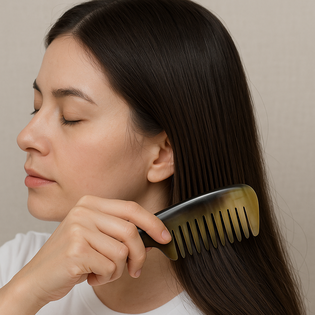 Test Lược Sừng Trâu Thật 100%: Lắng Nghe Âm Thanh Khi Chải & Kiểm Chứng Hiệu Quả Vượt Trội