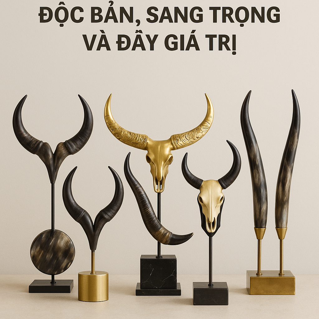Top 5 Phụ Kiện Trang Trí Sừng Trâu Mới Nhất Năm 2025: Độc Bản, Sang Trọng Và Đầy Giá Trị