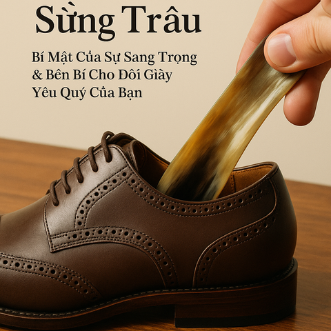 Đón Gót Giày Bằng Sừng Trâu: Bí Mật Của Sự Sang Trọng & Bền Bỉ Cho Đôi Giày Yêu Quý Của Bạn