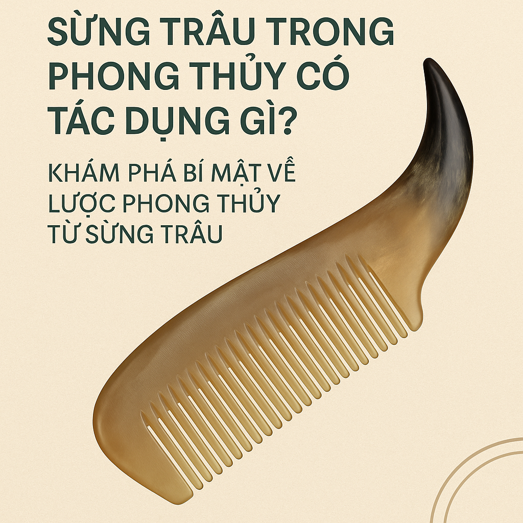 Sừng Trâu Trong Phong Thủy Có Tác Dụng Gì? Khám Phá Bí Mật Về Lược Phong Thủy Từ Sừng Trâu