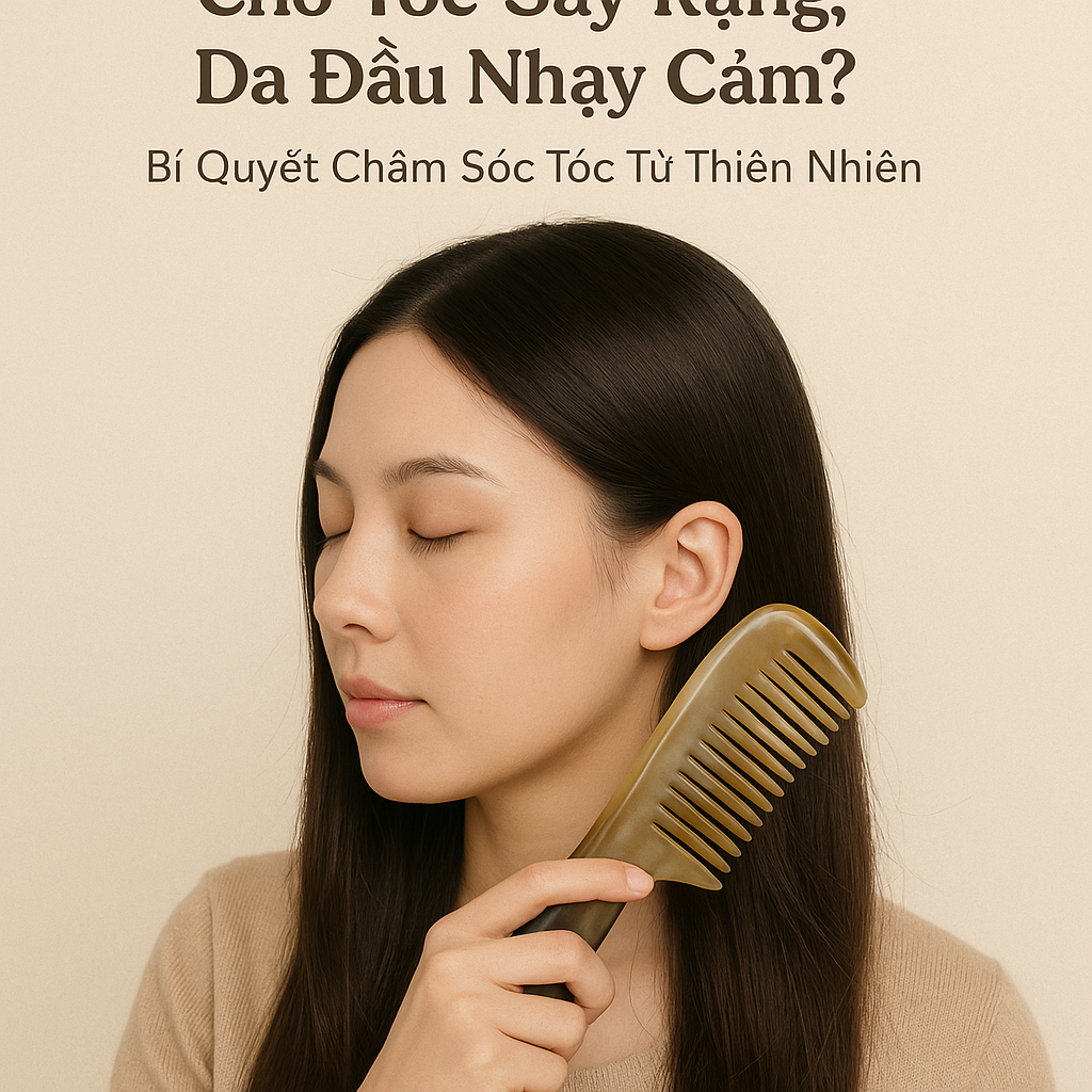 Tại Sao Nên Dùng Lược Sừng Trâu Cho Tóc Gãy Rụng, Da Đầu Nhạy Cảm? Bí Quyết Chăm Sóc Tóc Từ Thiên Nhiên