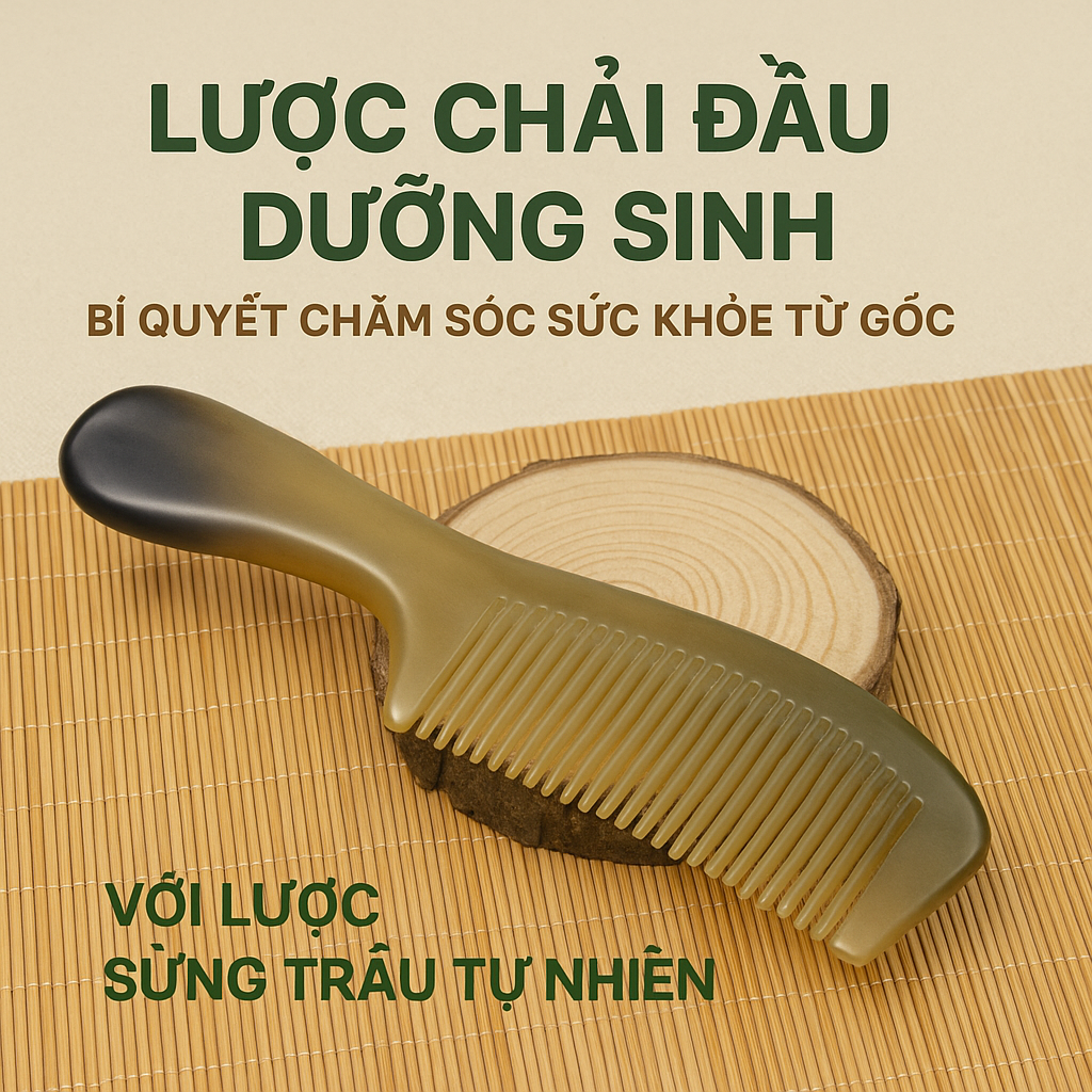 Lược Chải Đầu Dưỡng Sinh – Bí Quyết Chăm Sóc Sức Khỏe Từ Gốc Với Lược Sừng Trâu Tự Nhiên