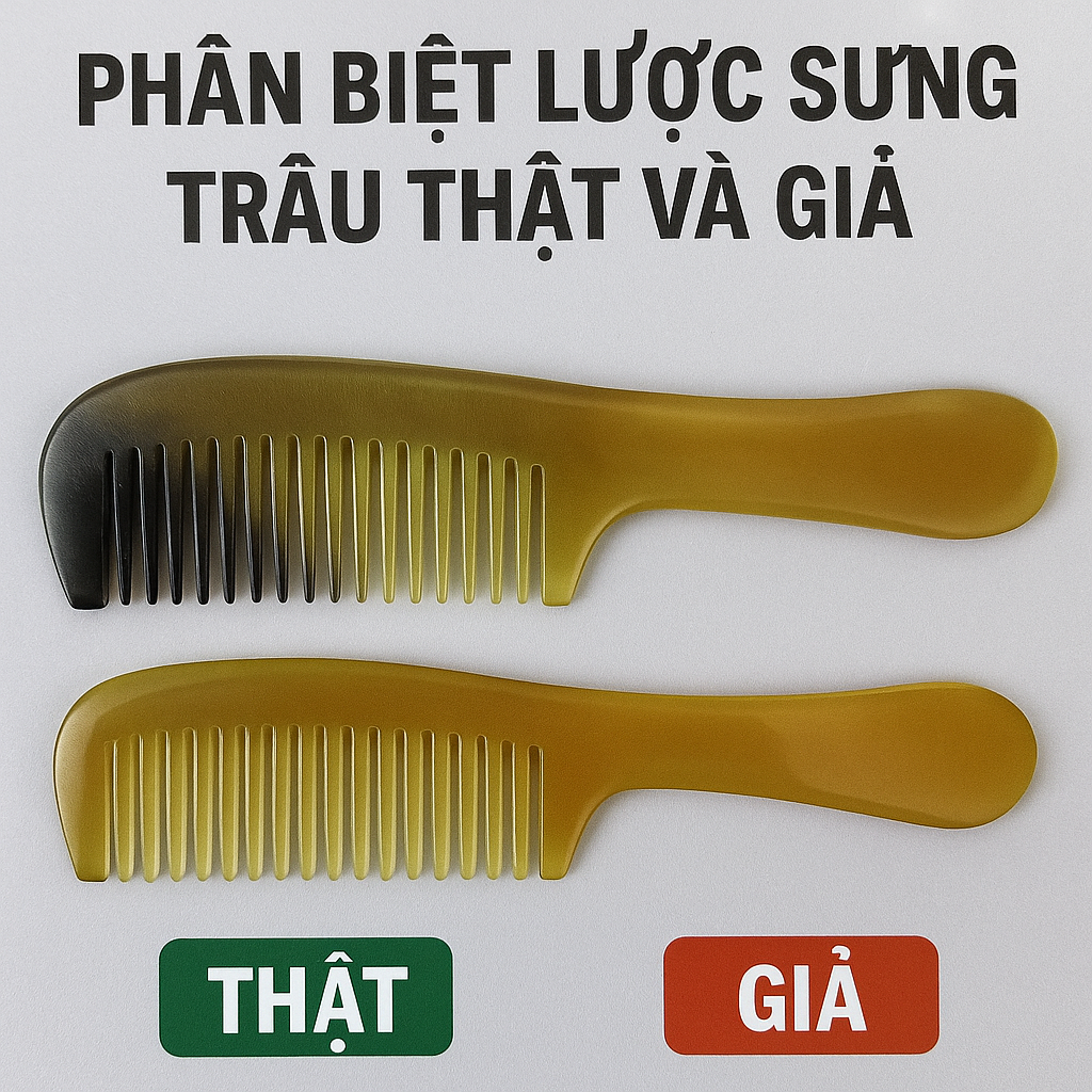 Phân Biệt Lược Sừng Trâu Thật Và Giả: Cách Kiểm Tra Nhanh, Chính Xác Tại Nhà