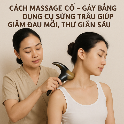 Cách Massage Cổ – Gáy Bằng Dụng Cụ Sừng Trâu Giúp Giảm Đau Mỏi, Thư Giãn Sâu