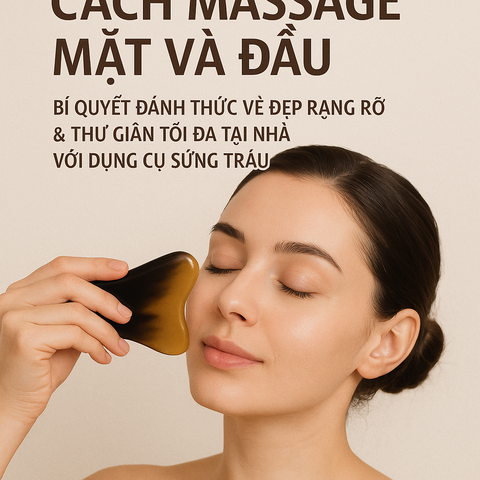 Cách Massage Mặt Và Đầu: Bí Quyết Đánh Thức Vẻ Đẹp Rạng Rỡ & Thư Giãn Tối Đa Tại Nhà Với Dụng Cụ Sừng Trâu