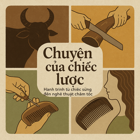 Chuyện của chiếc lược – Hành trình từ chiếc sừng đến nghệ thuật chăm tóc