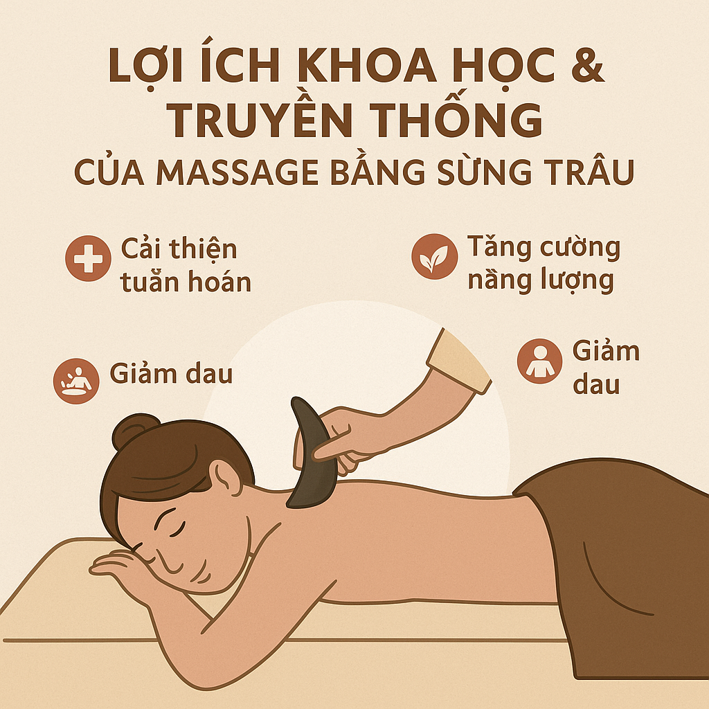 Lợi Ích Khoa Học & Truyền Thống Của Massage Bằng Sừng Trâu