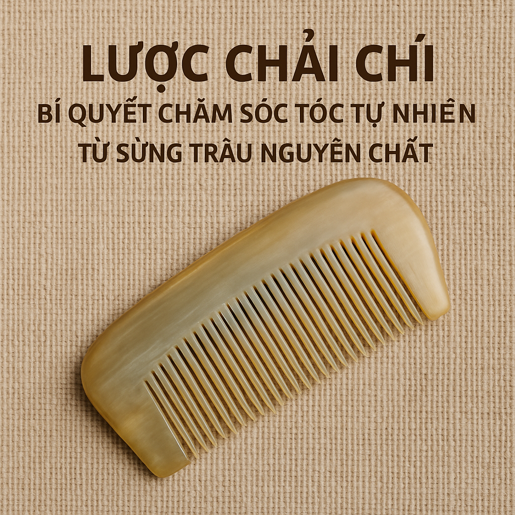 Lược Chải Chí - Bí Quyết Chăm Sóc Tóc Tự Nhiên Từ Sừng Trâu Nguyên Chất