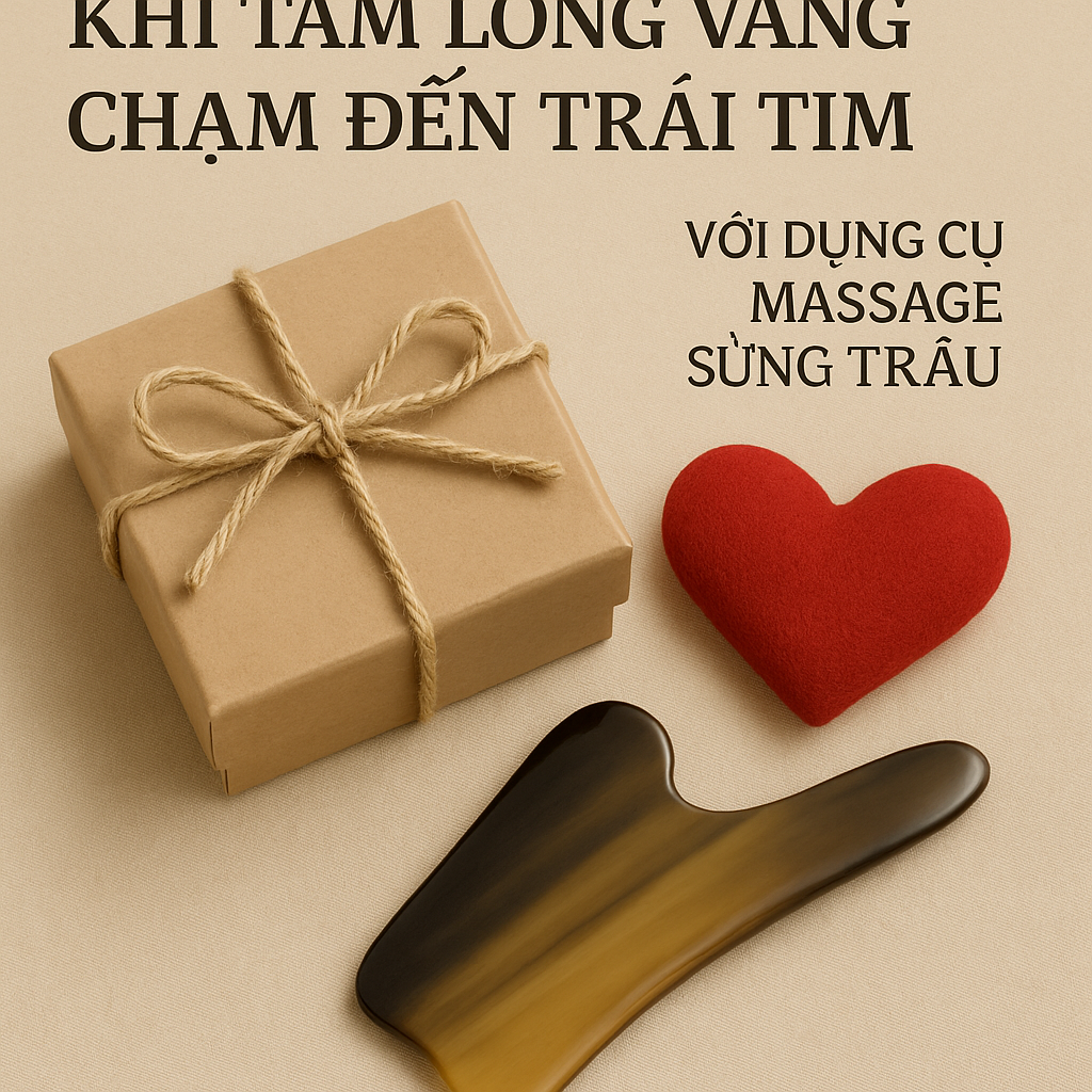 Quà Tặng Sức Khỏe Ý Nghĩa: Khi Tấm Lòng Vàng Chạm Đến Trái Tim Với Dụng Cụ Massage Sừng Trâu