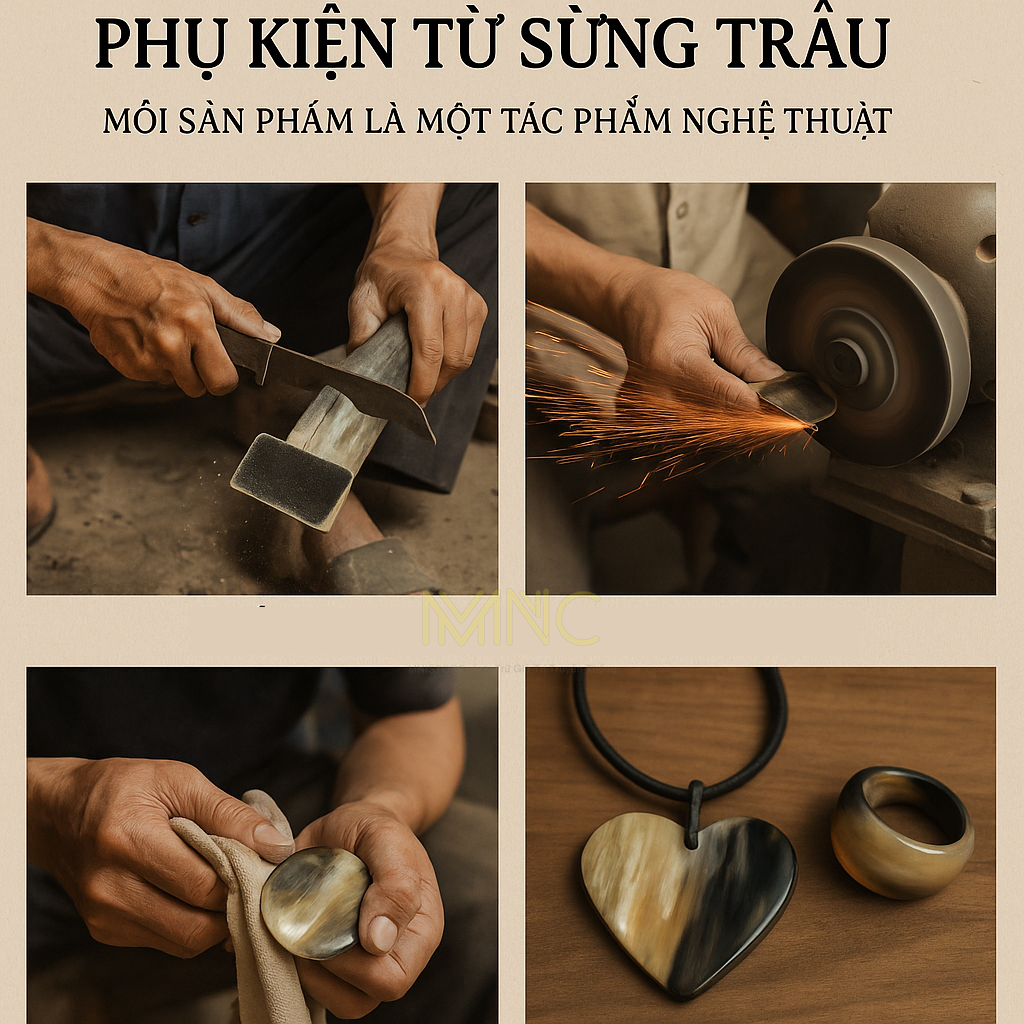 Quy trình chế tác phụ kiện từ sừng trâu – Mỗi sản phẩm là một tác phẩm nghệ thuật